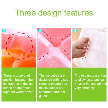 Small Square Ice Mold Trays Multi - layer Mold with Cover Ice Storage Box, 2 Layers - DealBuddy