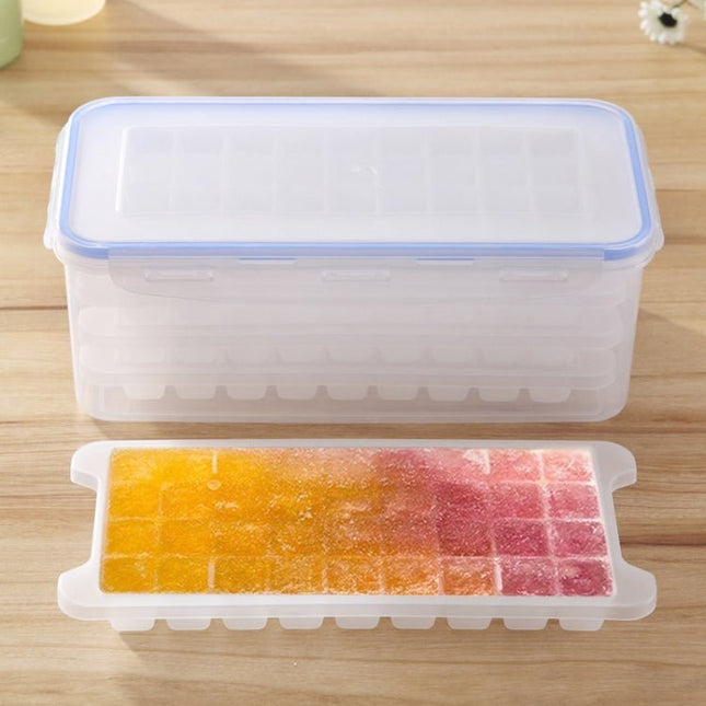 Small Square Ice Mold Trays Multi - layer Mold with Cover Ice Storage Box, 4 Layers - DealBuddy