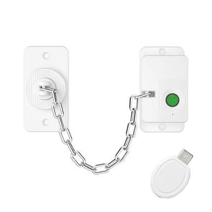 Smart Fingerprint Chain Lock with Electronic Key Child & Pet Safety Window Restrictor - DealBuddy
