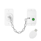 Smart Fingerprint Chain Lock with Electronic Key Child & Pet Safety Window Restrictor - DealBuddy