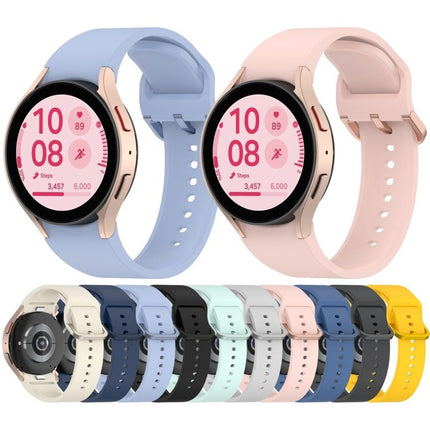 Solid Color Colorful Buckle Quick Release Silicone Watch Band, For Samsung Galaxy Watch FE 40mm, For Samsung Galaxy Watch 7 40 / 44mm - DealBuddy
