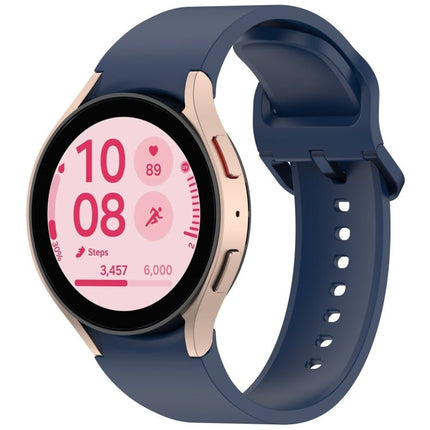 Solid Color Colorful Buckle Quick Release Silicone Watch Band, For Samsung Galaxy Watch FE 40mm, For Samsung Galaxy Watch 7 40 / 44mm - DealBuddy