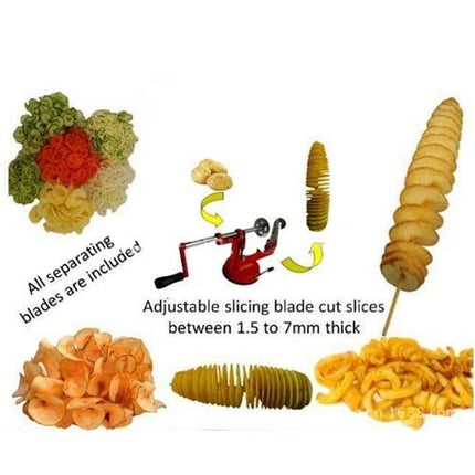 Spiral Potato Slicer, Size: about 21cm x 13cm - DealBuddy