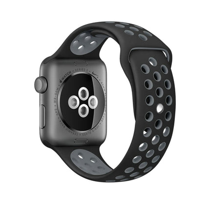 Sport Silicone Watchband Standard Edition, For Apple Watch Series 7 41mm / 6 & SE & 5 & 4 40mm / 3 & 2 & 1 38mm, For Apple Watch Ultra 49mm / Series 8&7 45mm / SE 2&6&SE&5&4 44mm / 3&2&1 42mm - DealBuddy