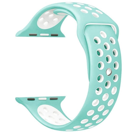 Sport Silicone Watchband Standard Edition, For Apple Watch Series 7 41mm / 6 & SE & 5 & 4 40mm / 3 & 2 & 1 38mm, For Apple Watch Ultra 49mm / Series 8&7 45mm / SE 2&6&SE&5&4 44mm / 3&2&1 42mm - DealBuddy