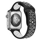 For Apple Watch Ultra 49mm / Series 8&7 45mm / SE 2&6&SE&5&4 44mm / 3&2&1 42mm / Black White