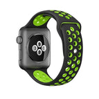 For Apple Watch Series 7 41mm / 6 & SE & 5 & 4 40mm / 3 & 2 & 1 38mm / Black Green