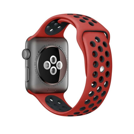 Sport Silicone Watchband Standard Edition, For Apple Watch Series 7 41mm / 6 & SE & 5 & 4 40mm / 3 & 2 & 1 38mm, For Apple Watch Ultra 49mm / Series 8&7 45mm / SE 2&6&SE&5&4 44mm / 3&2&1 42mm - DealBuddy
