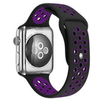 For Apple Watch Series 7 41mm / 6 & SE & 5 & 4 40mm / 3 & 2 & 1 38mm / Black Purple