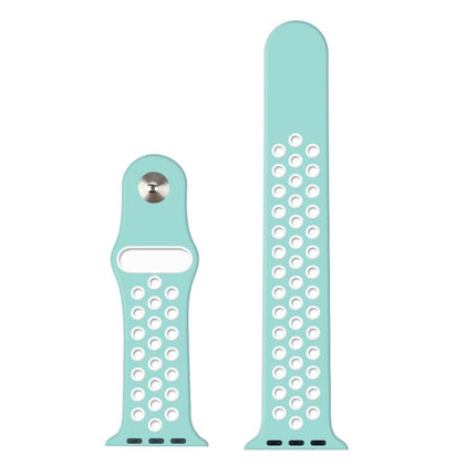Sport Silicone Watchband Standard Edition, For Apple Watch Series 7 41mm / 6 & SE & 5 & 4 40mm / 3 & 2 & 1 38mm, For Apple Watch Ultra 49mm / Series 8&7 45mm / SE 2&6&SE&5&4 44mm / 3&2&1 42mm - DealBuddy