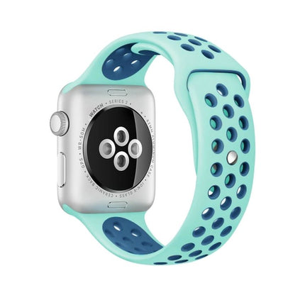 Sport Silicone Watchband Standard Edition, For Apple Watch Series 7 41mm / 6 & SE & 5 & 4 40mm / 3 & 2 & 1 38mm, For Apple Watch Ultra 49mm / Series 8&7 45mm / SE 2&6&SE&5&4 44mm / 3&2&1 42mm - DealBuddy