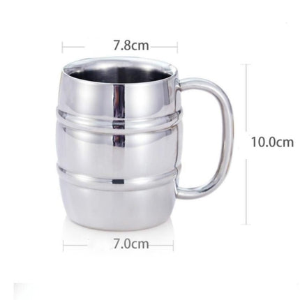 Stainless Steel Beer Cup Mugs Outdoor Camping Western Tea Coffee Cup Insulated Portable Water Cup Drinkware with Handle - DealBuddy