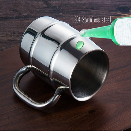 Stainless Steel Beer Cup Mugs Outdoor Camping Western Tea Coffee Cup Insulated Portable Water Cup Drinkware with Handle - DealBuddy