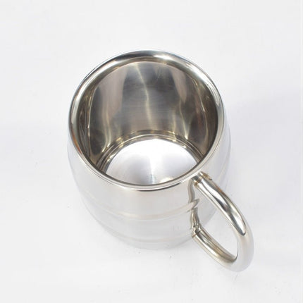 Stainless Steel Beer Cup Mugs Outdoor Camping Western Tea Coffee Cup Insulated Portable Water Cup Drinkware with Handle - DealBuddy