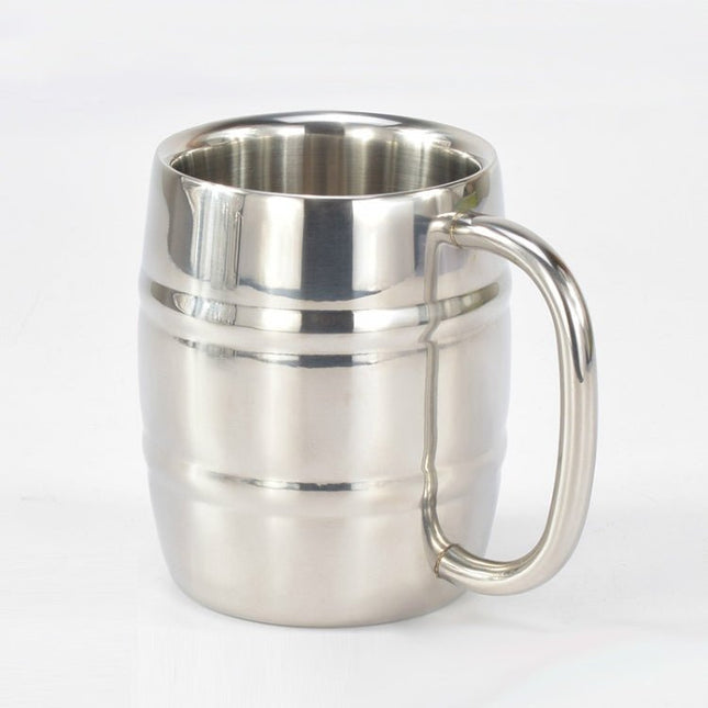 Stainless Steel Beer Cup Mugs Outdoor Camping Western Tea Coffee Cup Insulated Portable Water Cup Drinkware with Handle - DealBuddy