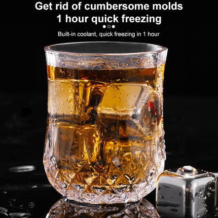 Stainless Steel Chilling Reusable Ice Cubes for Whiskey, Vodka, Liqueurs - DealBuddy