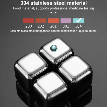 Stainless Steel Chilling Reusable Ice Cubes for Whiskey, Vodka, Liqueurs - DealBuddy