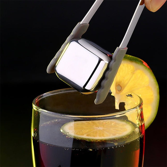 Stainless Steel Chilling Reusable Ice Cubes for Whiskey, Vodka, Liqueurs - DealBuddy
