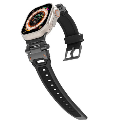 Stainless Steel Connector TPU Watch Band, For Apple Watch SE 2023 44mm, For Apple Watch Ultra 2 49mm - DealBuddy