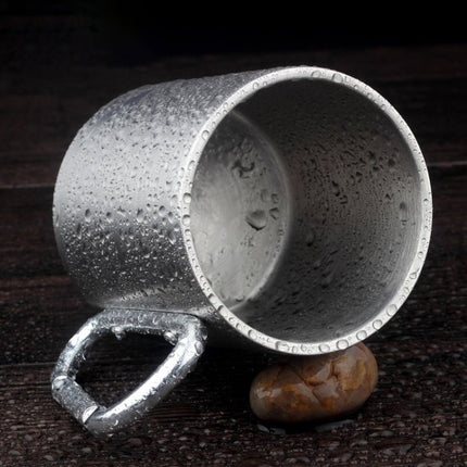 Stainless Steel Double Walled Water Mugs Coffee Cup with Carabiner Handle, Random Color Delivery - DealBuddy