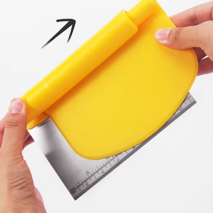 Stainless Steel Dough Cutter Scraper With Scale Cutter Baking Tools - DealBuddy