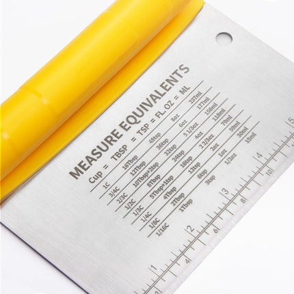 Stainless Steel Dough Cutter Scraper With Scale Cutter Baking Tools - DealBuddy
