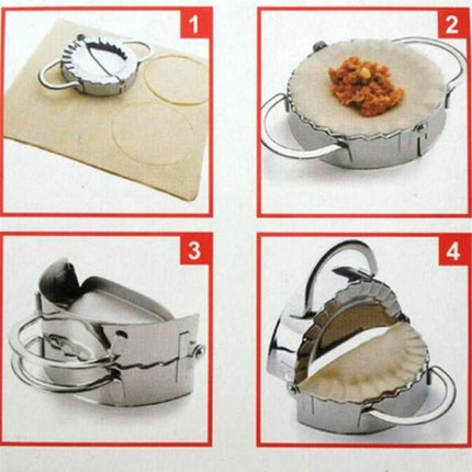 Stainless Steel Dumpling Maker Dough Cutter Dumpling Mould Kitchen Accessories Pastry Tools - DealBuddy