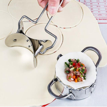 Stainless Steel Dumpling Maker Dough Cutter Dumpling Mould Kitchen Accessories Pastry Tools - DealBuddy
