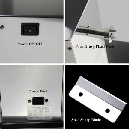 Stainless Steel Electric Tornado Potato Tower Crane, EU Plug - DealBuddy