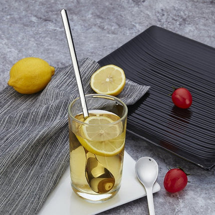 Stainless Steel Long - Handled Coffee Stirring Spoon Ice Cream Spoon - DealBuddy