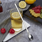 Stainless Steel Long - Handled Coffee Stirring Spoon Ice Cream Spoon - DealBuddy