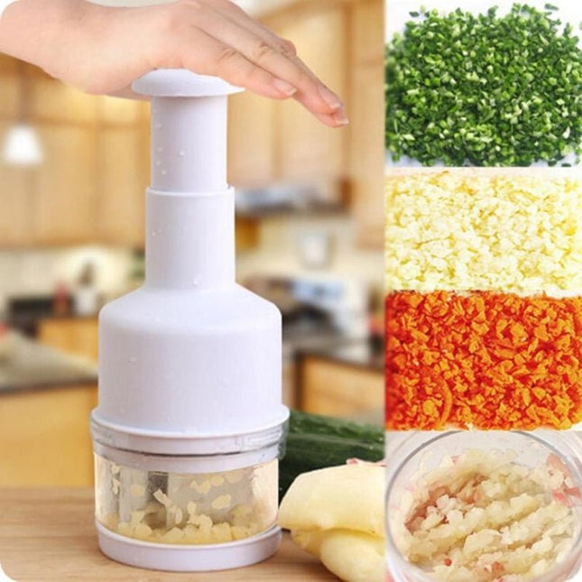 Stainless Steel Onion Cutting Instrument / Ginger Garlic Cutter, Size: 22x8x8cm, Random Color Delivery - DealBuddy