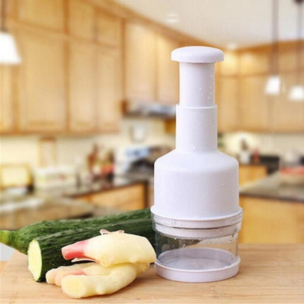 Stainless Steel Onion Cutting Instrument / Ginger Garlic Cutter, Size: 22x8x8cm, Random Color Delivery - DealBuddy