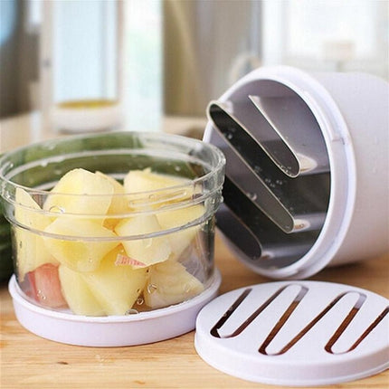 Stainless Steel Onion Cutting Instrument / Ginger Garlic Cutter, Size: 22x8x8cm, Random Color Delivery - DealBuddy