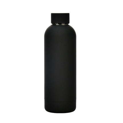 Stainless Steel Outdoor Matte Water Bottle Portable Sports Water Cup Rubber Paint Insulation Cup - DealBuddy