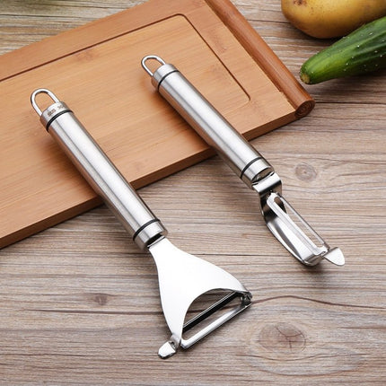 Stainless Steel Peeler Fruit Knife Planer Multi - function Kitchen Scraper Potato Peeling Knife - DealBuddy