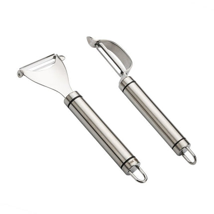 Stainless Steel Peeler Fruit Knife Planer Multi - function Kitchen Scraper Potato Peeling Knife - DealBuddy