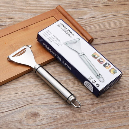 Stainless Steel Peeler Fruit Knife Planer Multi - function Kitchen Scraper Potato Peeling Knife - DealBuddy