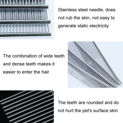 Stainless Steel Pet Comb Pet Hair Comb, Specification: XL, XS, M, L, XL - DealBuddy