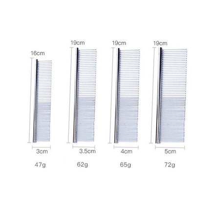 Stainless Steel Pet Comb Pet Hair Comb, Specification: XL, XS, M, L, XL - DealBuddy