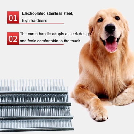 Stainless Steel Pet Comb Pet Hair Comb, Specification: XL, XS, M, L, XL - DealBuddy