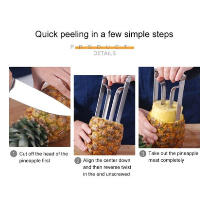 Stainless Steel Pineapple Knife Peeler Pineapple Core Remover - DealBuddy