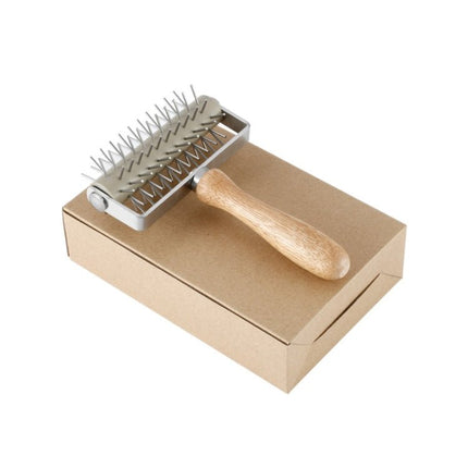 Stainless Steel Rolling Pin Pizza Puncher Snacks Baking Utensils - DealBuddy