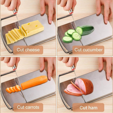 Stainless Steel Scale Cheese Slicer Kitchen Tools Bread Divider - DealBuddy