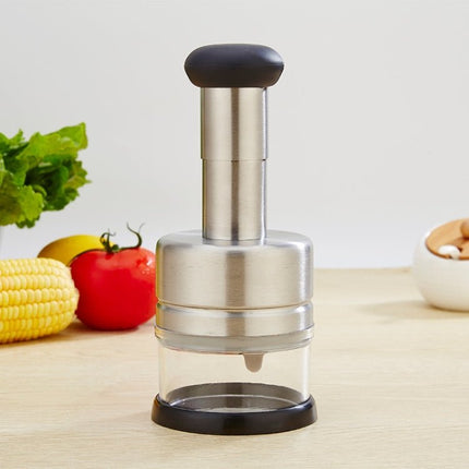 Stainless Steel Vegetable Cutter Kitchen Gadgets Onion Press Garlic Press - DealBuddy
