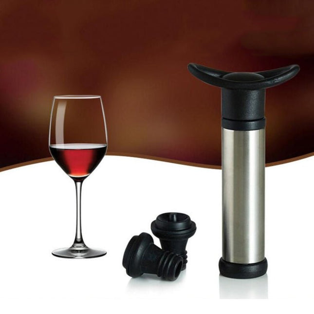 Stainless Steel Wine Stopper Champagne Stopper Red Wine Vacuum Pump - DealBuddy