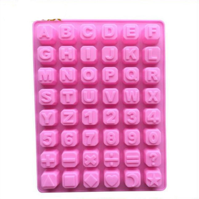 Stars Shape English Alphabet Silicone Chocolate Mold DIY Ice Handmade Soap Mold - DealBuddy