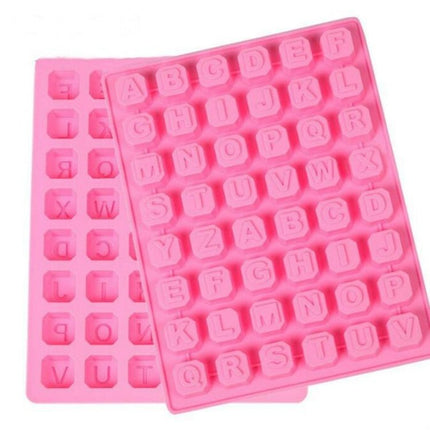 Stars Shape English Alphabet Silicone Chocolate Mold DIY Ice Handmade Soap Mold - DealBuddy