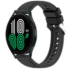 Stripe Texture Silicone 20mm Watch Band, For Samsung Galaxy Watch 4 44mm, For Samsung Galaxy Watch 4 40mm, For Samsung Galaxy Watch 4 Classic 46mm, For Samsung Galaxy Watch 4 Classic 42mm - DealBuddy