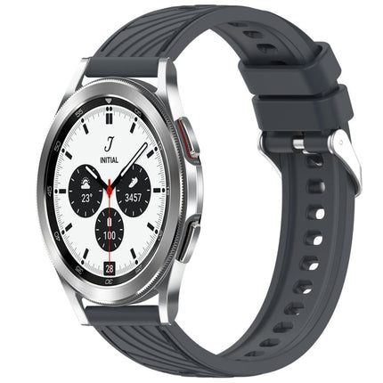 Stripe Texture Silicone 20mm Watch Band, For Samsung Galaxy Watch 4 44mm, For Samsung Galaxy Watch 4 40mm, For Samsung Galaxy Watch 4 Classic 46mm, For Samsung Galaxy Watch 4 Classic 42mm - DealBuddy